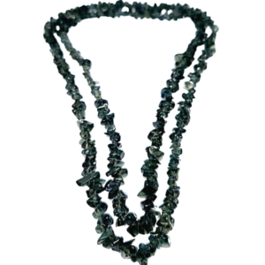 Monkvilla Trendy Black Chip Bead Necklace