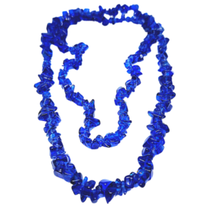 Monkvilla Trendy Persian Blue Chip Bead Necklace
