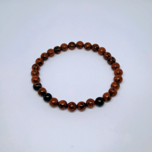 Monkvilla Natural Mahogany Obsidian Bracelet